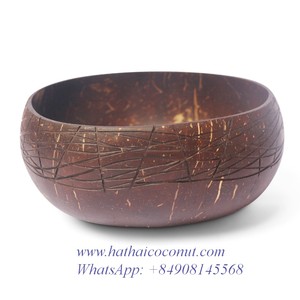 Cuencos de cáscara de coco hechos a mano, cuencos de cáscara de coco lacados, vietnamita, 100% Natural - Product Image 2