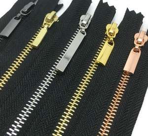 Wholesale Long Chain #5 Metal Teeth Roll Zippers for Handbags Shoes Garments Luggage Home Textiles Jeans-Durable Nylon Polyester Plastic - Product Image 4