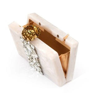 Boîte à bijoux de luxe en résine écologique à succès pour femmes, modèle sac à main de mariage - Product Image 6