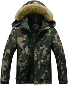 ผู้ชาย TE-7096 ฤดูหนาวเสื้อกันหนาวหิมะอบอุ่นHoodedทํางานOuterwearกันน้ํา 100% โพลีเอสเตอร์นอนวูฟเวนทอผ้ารุ่นซิปปิด - Product Image 4