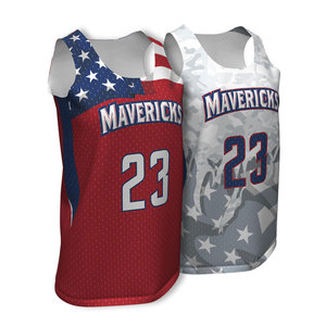 Uniforme de Baloncesto Reversible Personalizado con Impresión por Sublimación al por Mayor, Tejido de Malla Transpirable OEM - Product Image 1