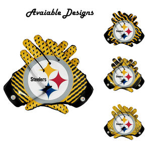 2024 guantes de fútbol para hombre de diseño personalizado para Rugby americano al aire libre ligeros transpirables con empuñaduras - Product Image 5