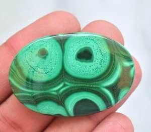 Cabochon de pierres précieuses Malachite, de haute qualité, ample, taille annuelle, pour bijoux, en vrac - Product Image 4
