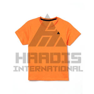 Camiseta de alta calidad de algodón con cuello redondo liso para niños, camisetas de manga corta para niños, camiseta en blanco para niños - Product Image 2