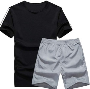 Chándal de manga corta con logotipo personalizado, conjunto de mamá y yo, estilo de verano - Product Image 1