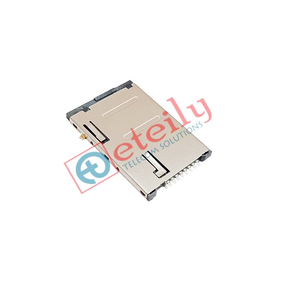Conector de tarjeta SIM duradero de perfil bajo ETEILY, cuerpo de metal de 8 pines tipo Push AT para aplicaciones de teléfono, PC y tableta - Product Image 1