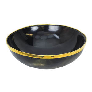 Bol à salade en corne de buffle naturelle de conception moderne faite à la main cuillère de haute qualité maison hôtels restaurants fêtes-usine directe - Product Image 1