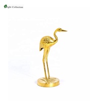 Décoration de fleur dorée en laiton, figurine brillante pour cou LONG, articles de décoration indiens, décoration de maison en laiton fait