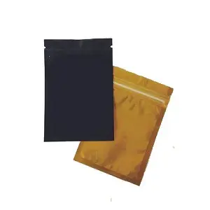Uma barreira de mylar sacos, um lado preto o outro lado tamanho claro personalizado