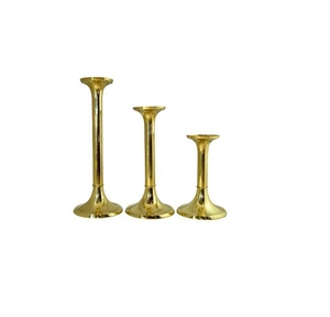 Creative Low MOQ Handmade Candle Holder <b>Brass</b> Set of Three Manufacturer Wholesaler factory direct sale - Product Image 1