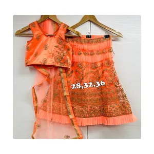 Nieuwe Hand Werken Designer Kids Lehenga Voor Verkoop