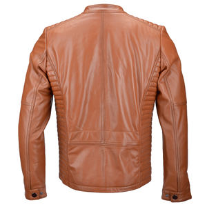 Chaqueta de cuero Pu para hombre, chaqueta de cuero de buena calidad, pro calidad, para invierno, precio barato de fábrica - Product Image 6