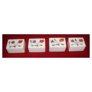 สี่เหลี่ยมผืนผ้ารูปร่างหินอ่อนฝังกล่องของขวัญ - Product Image 1