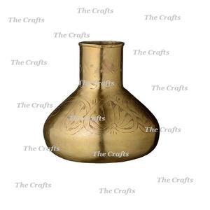 Vase à fleurs de forme ronde de qualité de luxe en laiton couleur or Vase à fleurs pour la maison salon vaisselle utilisation - Product Image 6