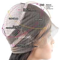 Terlihat alami bebas kusut lembut dan halus mentah Virgin rambut manusia Brasil Wig penuh renda, candi mentah bundel rambut manusia India