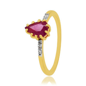 แหวนขายดี แหวนทองชุบเงินแท้ 925 ประดับพลอยทับทิม เพทาย และพลอยหลากสี แหวนสำหรับงานแต่งงาน ของขวัญสำหรับผู้หญิง - Product Image 3