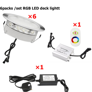 ชุดไฟ RGB 2W IP67พื้นไฟ LED ดาดฟ้า2W 6ชิ้นไฟวิ่งบนพื้น - Product Image 3