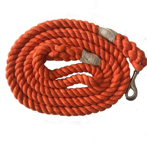 Correa de Cuerda para Perro de Algodón Ultra Suave, Color Naranja, para Pasear, Moderna y a la Moda - Product Image 1