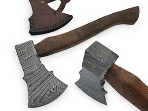 Hache en acier au carbone de qualité industrielle avec manche en bois pour le bricolage, le camping et la coupe du bois - Product Image 3