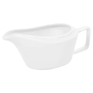 High Quality Porcelain White Hot Sauce Gravy Boat Tableware Bowl Serving Dinning Dish Server