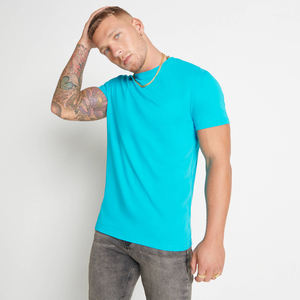 En gros Faite sur commande Classique Col Rond Coton Blanc Couleur Plaine Chemises 100% Coton Jersey Pour Hommes T-shirt - Product Image 3