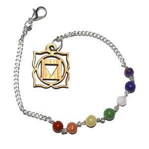Bán buôn bảy <span class=keywords><strong>Chakra</strong></span> gốc biểu tượng con lắc chuỗi tinh thể thạch anh con lắc đồ trang sức phát hiện & thành phần - Product Image 1