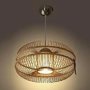 Ceiling Lights Are Made Of Rattan Material Unique design Bamboo Hanging Lamp For Decoration Wholesale