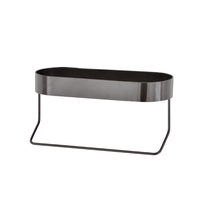 Étagère murale simple en métal noir thermolaqué de qualité OEM pour salle de bain, support de rangement moderne pour la maison, fabrication taïwanaise