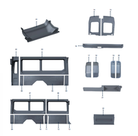 Kits intérieurs durables en plastique ABS pour minibus TRANSIT HIGH GLASS LINE, avec turbine de plafond d'origine et climatisation, modèle 3 15M3 VKM