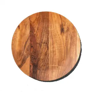 Wholesale cheap natural wood charger plates round disposable rattan wedding charger plates from india