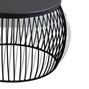 Table cylindrique en marbre de fer polyvalent de haute qualité conception minimaliste robuste pour les espaces de bureau à domicile modernes le plus grand Diwali - Product Image 6