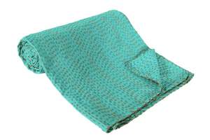 Wholesale Kantha Quilts Wholesale Kantha quilts patchwork All season cotton <b>blanket</b> reversible bedding <b>Stitched</b> cotton quilts - Product Image 3