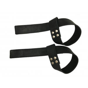 สายรัดข้อมือหนังระบายอากาศพร้อมโลโก้แบบกำหนดเอง สีและแบรนด์ตามสั่ง สำหรับฟิตเนส ออกกำลังกาย ยกน้ำหนัก - Product Image 1