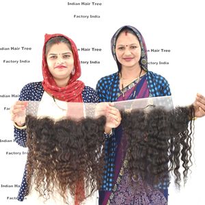 Extensions de Cheveux Humains Indiens Brésiliens Frontaux Bouclés Frontaux 100% Purs Bruts Non Transformés 100% Vente en Gros de Qualité à Vendre par Exportation - Product Image 5
