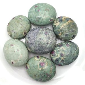 Pierre précieuse d'agate semi-précieuse en pierre de palmier rubis zoisite de haute qualité pour Feng Shui et mascotte en vente - Product Image 2