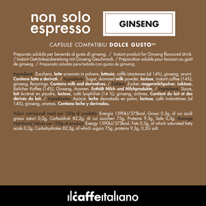 Capsules de café compatibles Nespresso* - Pack de 50 capsules avec goût de ginseng soluble et d'arabica sucré - Emballage en boîte - Product Image 2