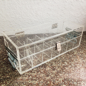 Wholesale Custom Cube <b>Clear</b> Acrylic Compartment <b>Display</b> <b>Box</b> - Product Image 1