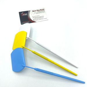 Pince à cils carrée en acier inoxydable avec cœur papillon Miroirs sans plastique pour artistes cils - Product Image 1