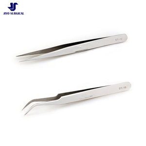 Venta al por mayor Super Sólido 11cm 14cm Fuente de alimentación manual Pinzas para extensión de pestañas Etiqueta privada Base de instrumentos quirúrgicos - Product Image 5