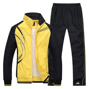 Survêtement pour homme, vêtement de sport de couleur noir, de haute qualité, personnalisé, près du corps, vente en gros - Product Image 2
