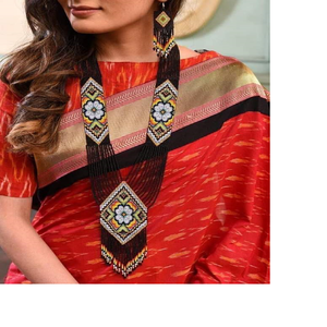 Colliers graines de rocaille en verre coloré turquoise, faits à la main, 3 pièces, en perle de verre, personnalisable, choix de couleurs et de motifs - Product Image 3