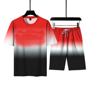 Custom Design Digital Printing T shirts With <b>Shorts</b> Men and <b>Women</b> Sportswear Tracksuit Two Piece T-shirt <b>Short</b> Set - Product Image 6