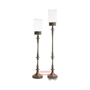Luxury Design Best Quality Glass Handmade <b>Candle</b> <b>Holder</b> With Metal Antique Copper Finished Stand Base <b>Holder</b> - Product Image 6
