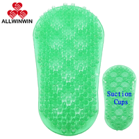 ALLWINWIN FSB01 Brosse exfoliante pour les pieds - 28 cm, poils doux, ventouses, pour la douche et le bain