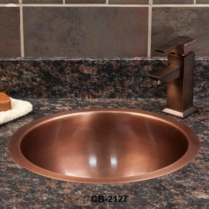 อ่างล้างจานห้องน้ําแบบทองแดงแบบตอกรอบ - Product Image 2