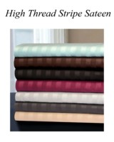 Usine en gros 100% coton satin rayure point teint couleur personnalisée tissu respirant pour hôtel maison Textile draps de lit