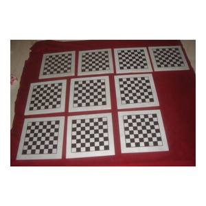 Tablero de ajedrez cuadrado de mármol blanco hecho a mano, para la exportación - Product Image 1