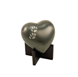 Meilleure vente de petite urne funéraire en forme de cœur métallique de haute qualité pour cendres humaines/fournitures funéraires - Product Image 2