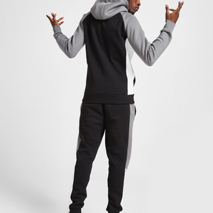 OEMOEM Wholesale Casual <b>Wear</b> Mens Sports Hooded <b>Jacket</b> <b>Tech</b> Fleece In Grey Zip Up Hoodie - Product Image 3