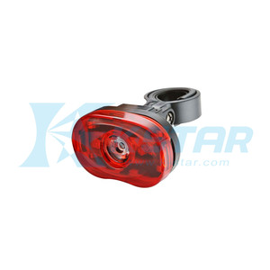 ไฟท้ายจักรยานเคสตาร์ 3 LED สีแดง พร้อมแบตเตอรี่ รุ่นกลาง 0.5 วัตต์ อะไหล่ - Product Image 1